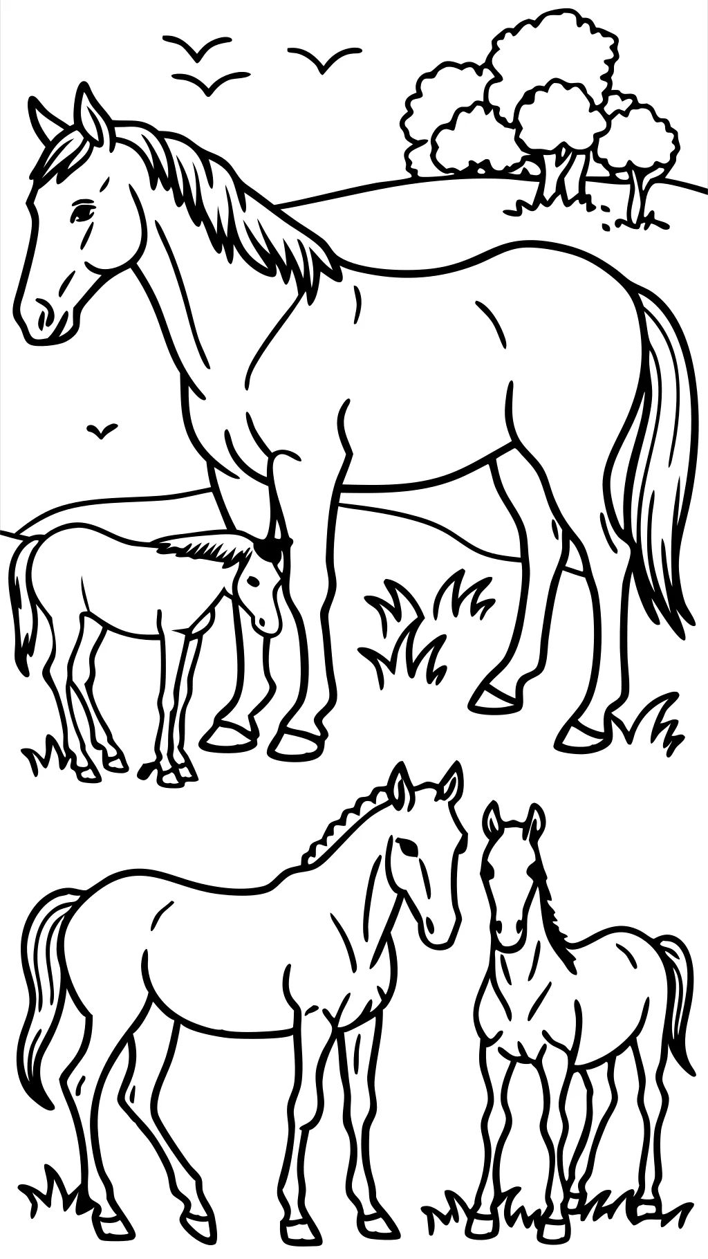 coloriages imprimables gratuits de chevaux